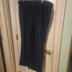 NWOT Misses Karen Scott Sport 0X or XL Fleece black Pants Athletic